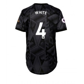 Arsenal Benjamin White #4 kläder Kvinnor 2022-23 Bortatröja Kortärmad
